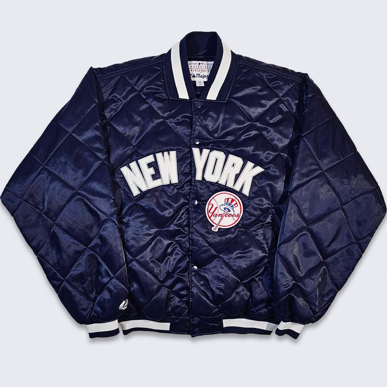 Vintage Yankees New York Majestic Bomber Jacket Large – dla dushy