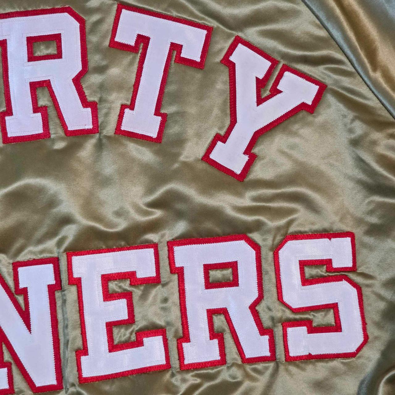 San Francisco 49ers Vintage 80s Chalk Line Satin - Depop