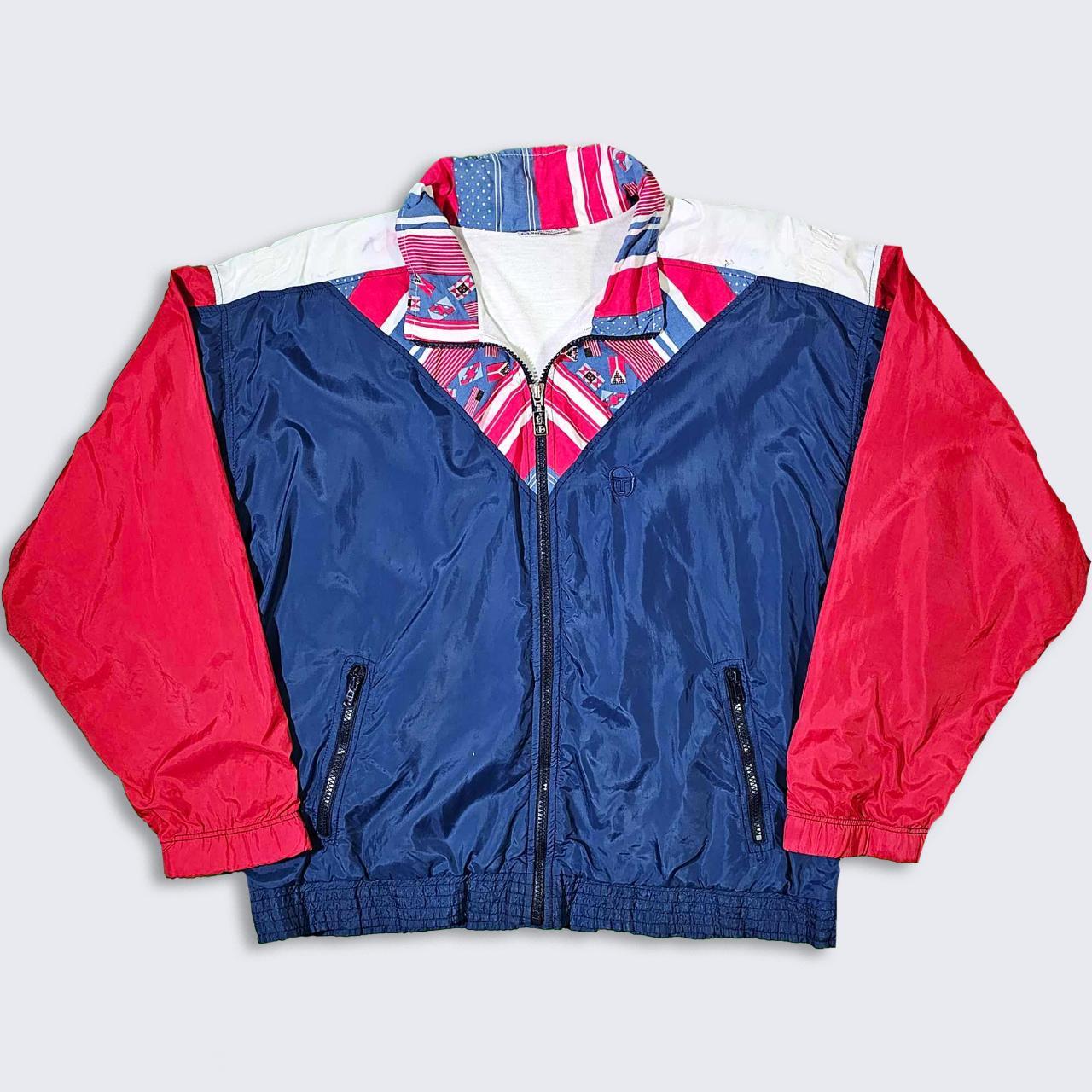 Sergio Tacchini Vintage 90s USA Flags Windbreaker...