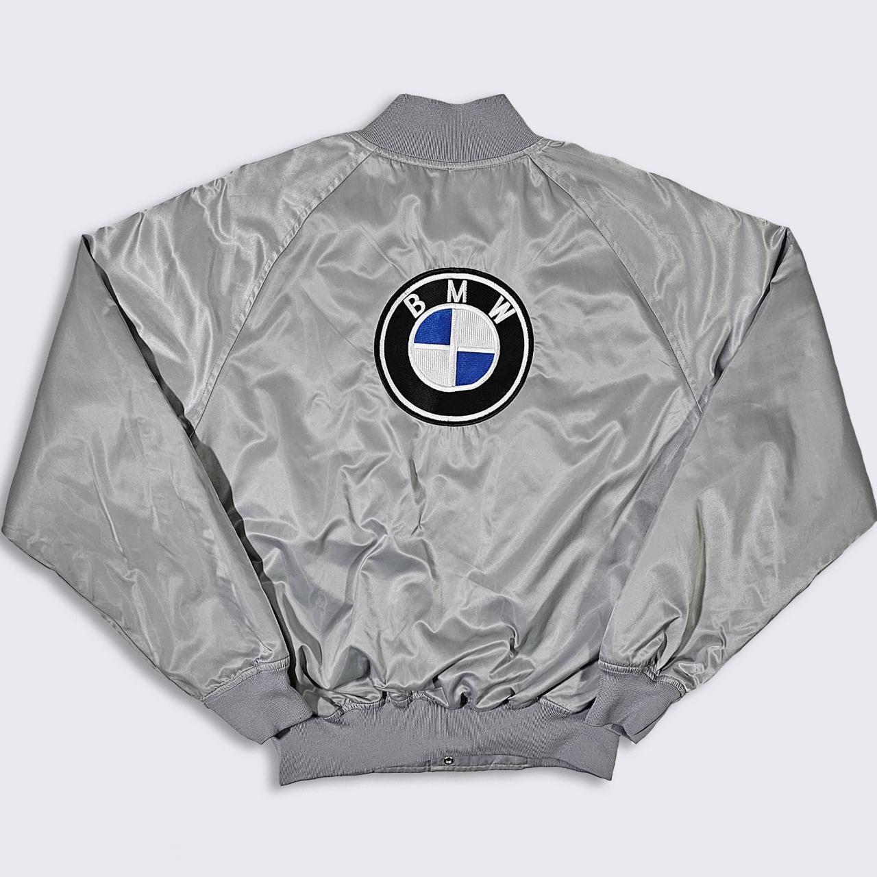 Silver satin bomber on sale jacket