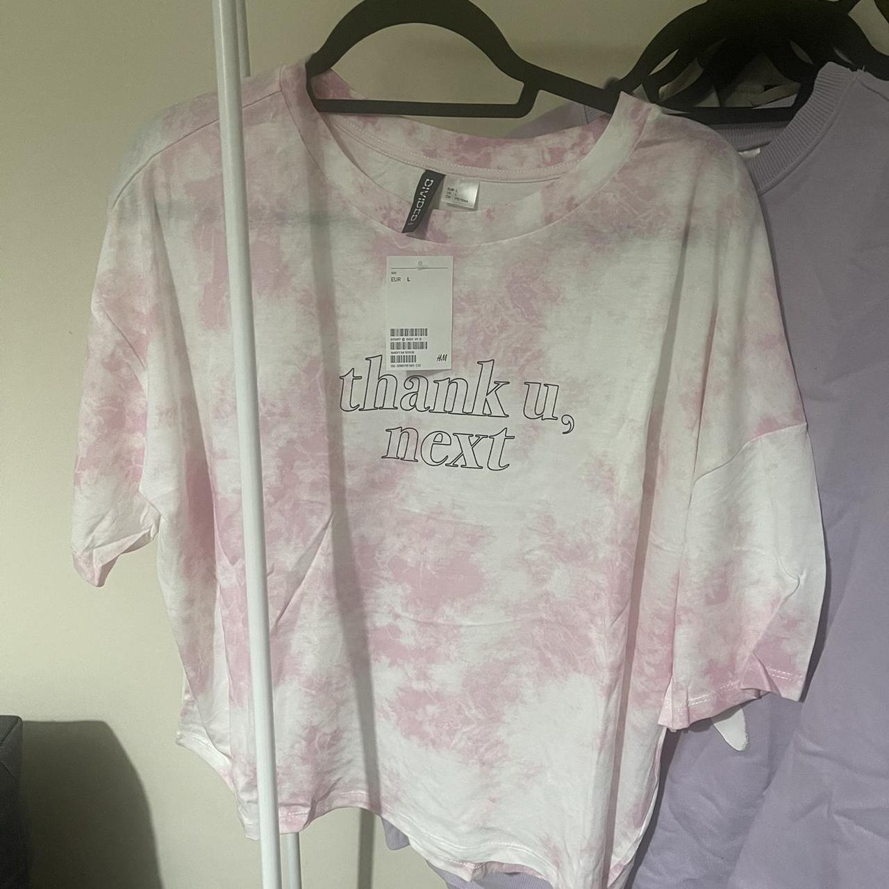 Ariana Grande x H&M thank u, next t-shirt slightly... - Depop