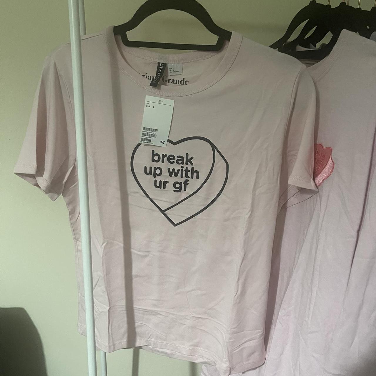 Ariana Grande Women's Pink T-shirt | Depop