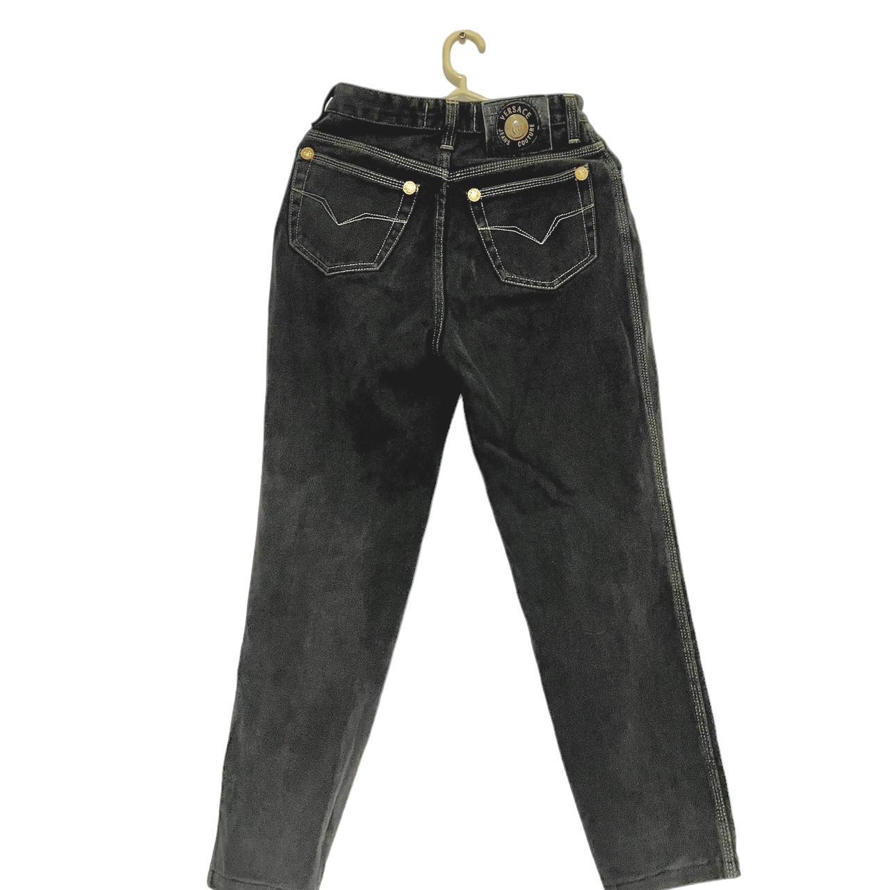 VERSACE JEANS COUTURE Grey HighRise Straight Leg... Depop