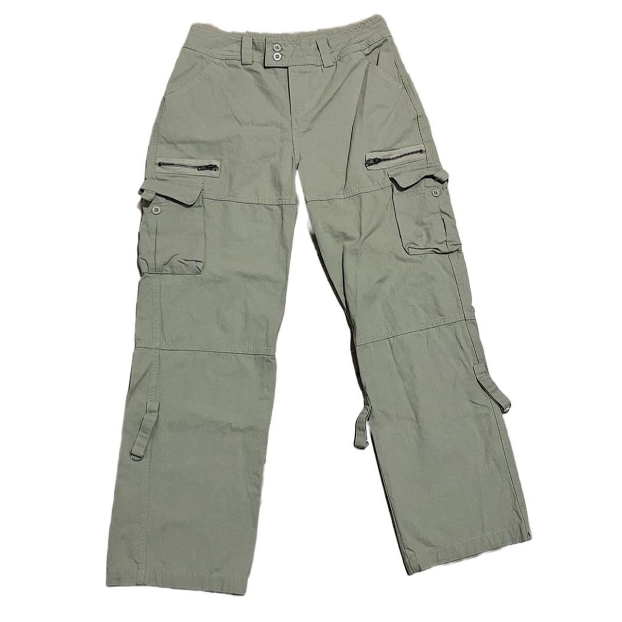 light green cargo pants has super cute... Depop
