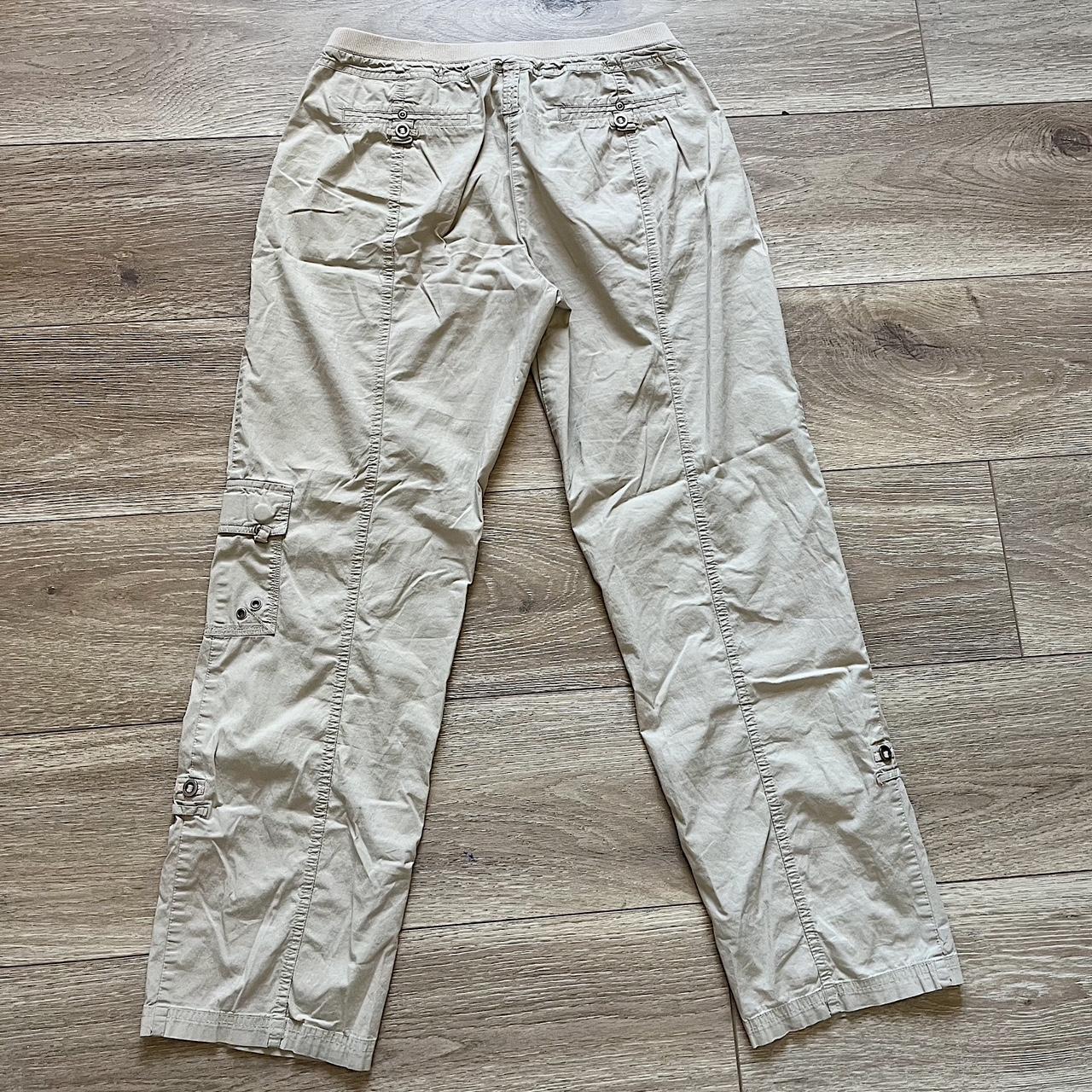 y2k chicos cream cargo pants obsessed w these the... - Depop