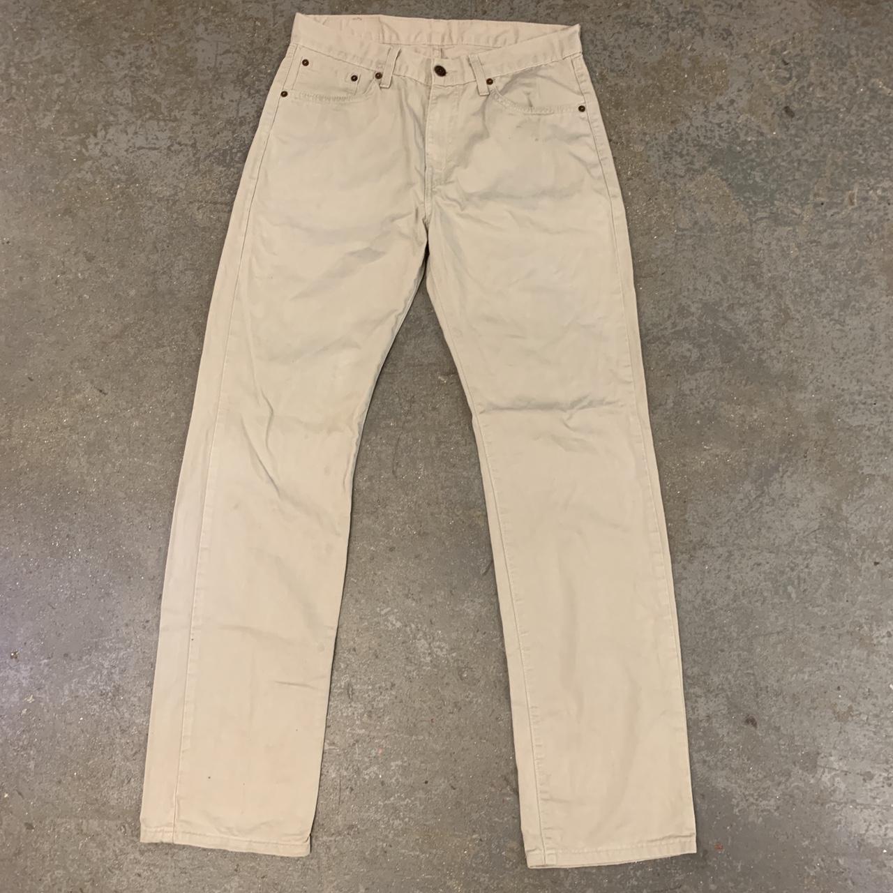 Vintage Levi’s 581 Jeans in Cream. Size: Waist 32