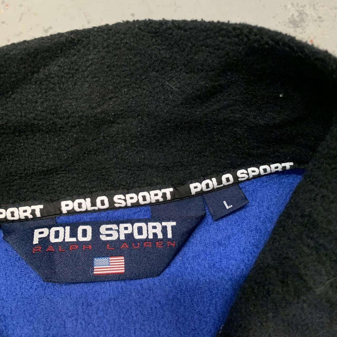 Vintage Polo Sport Fleece in Blue Zip up fleece... - Depop