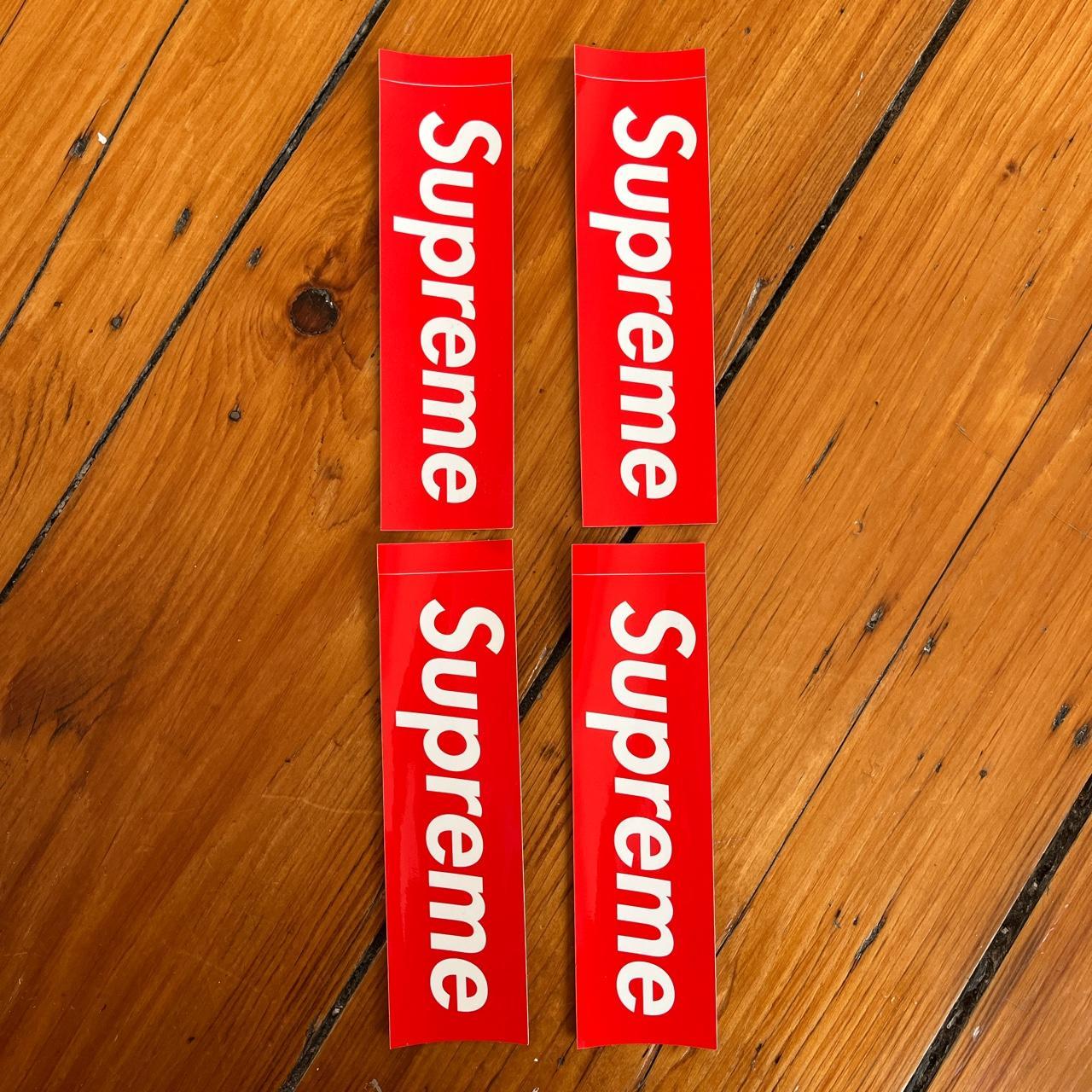 Supreme Red Stickers | Depop