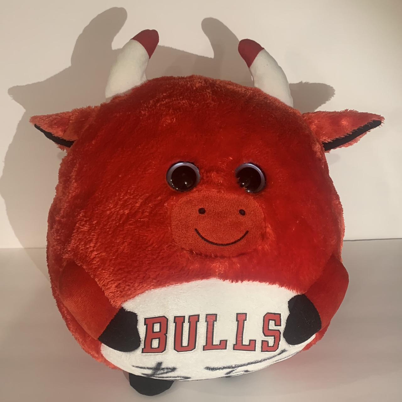 chicago bulls benny the bull plush signed by benny. Depop