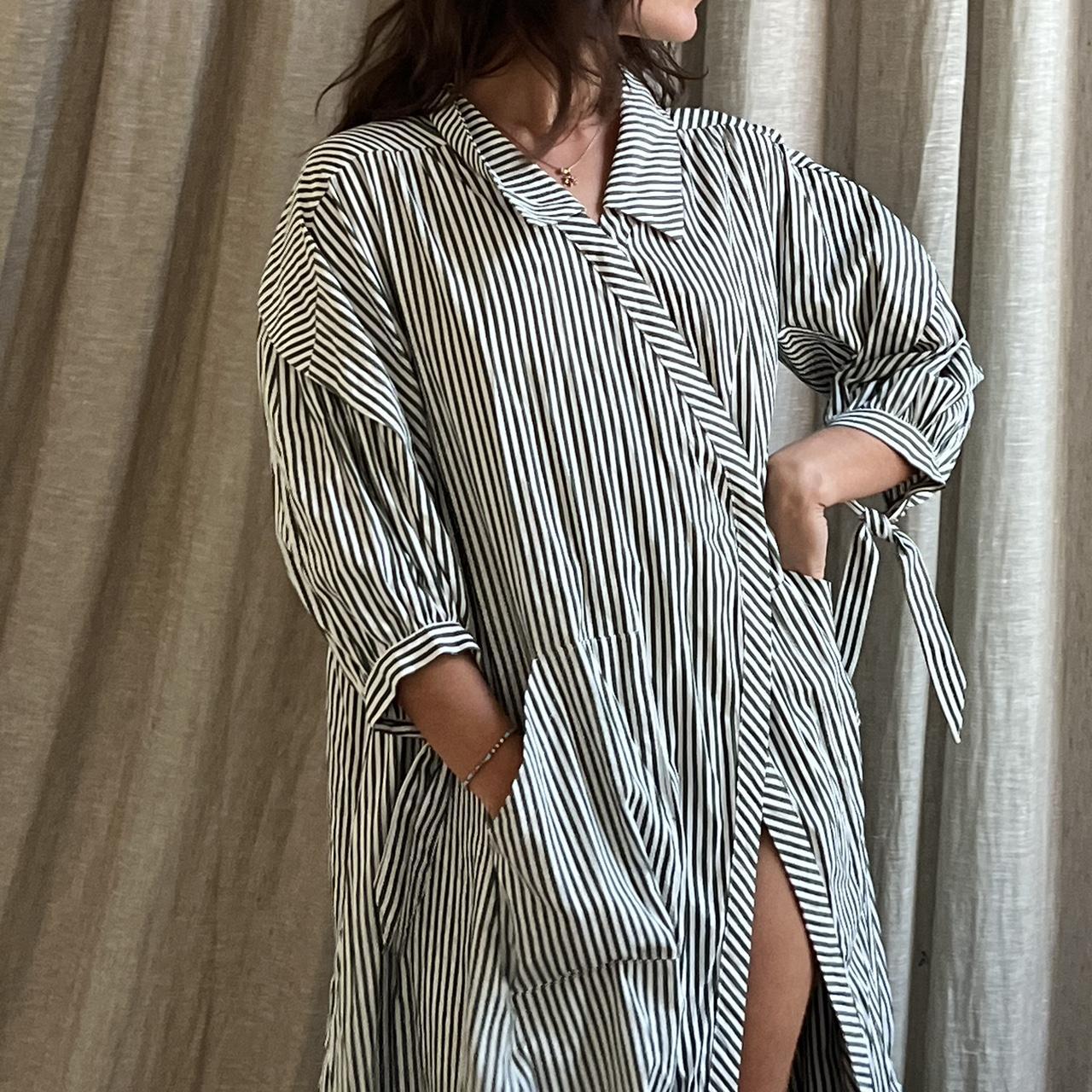 Striped shirt dress from Maje! Perfect for work or ... - Depop