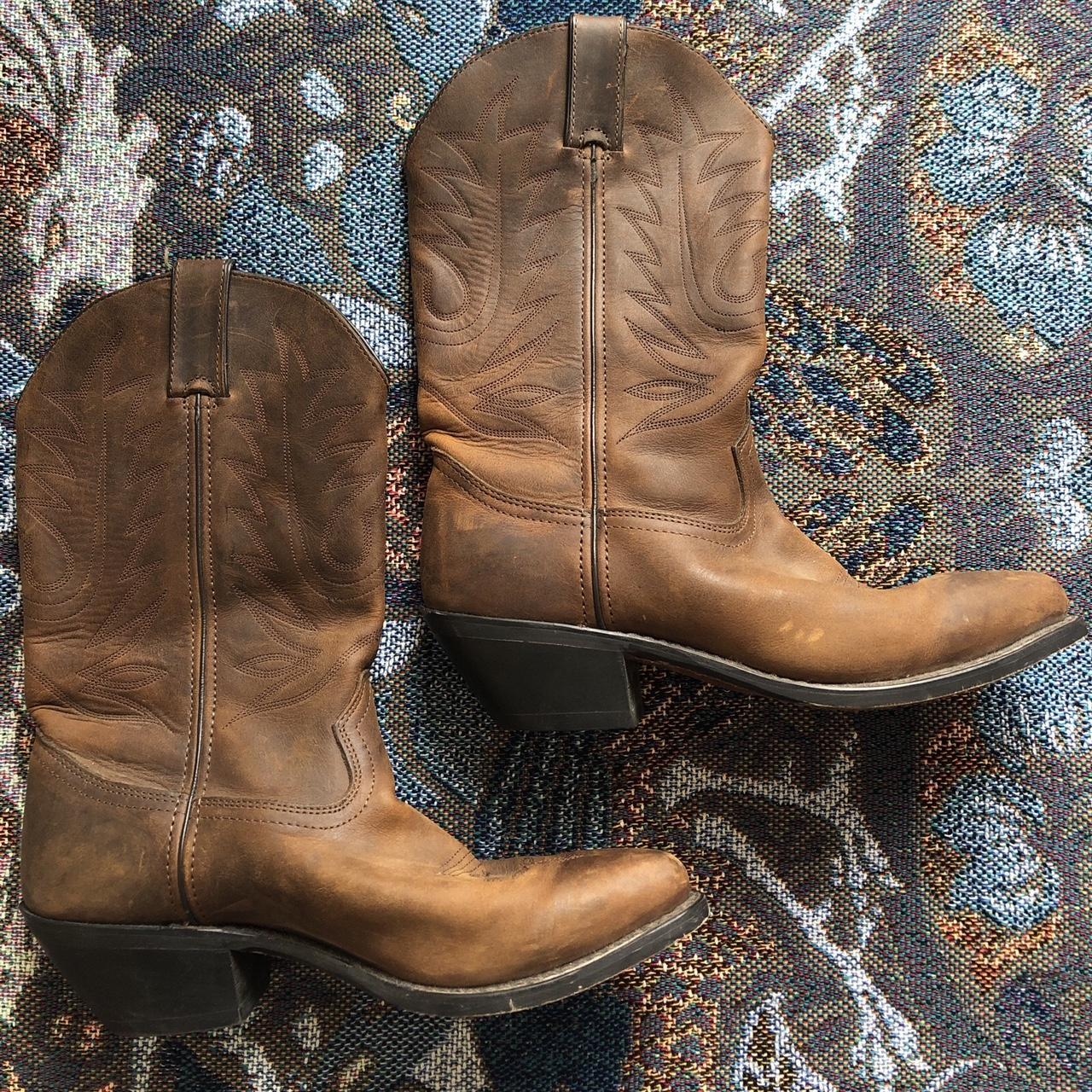 Durango Women's Tan and Brown Boots | Depop