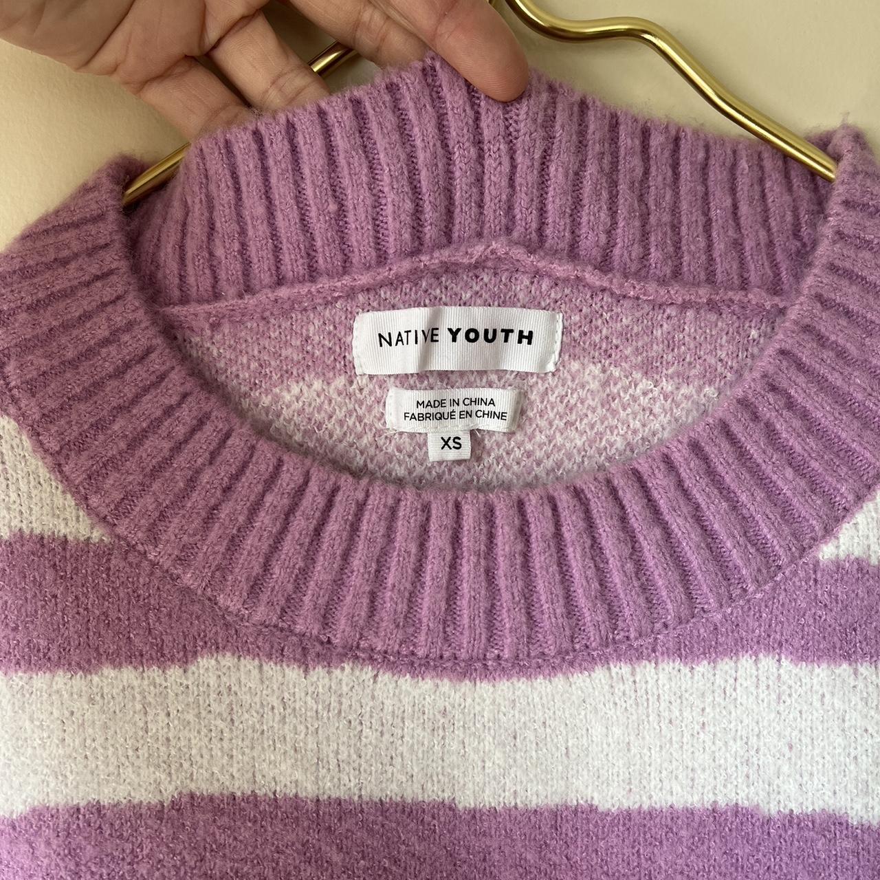 Native Youth Women's Purple and White Jumper (2)