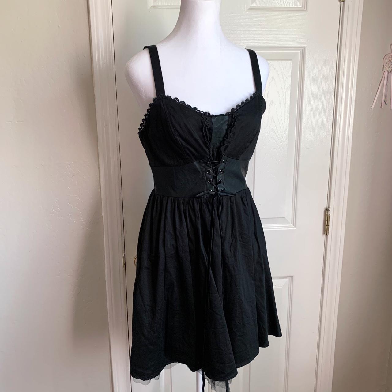 Hot Topic Women's Black Dress | Depop