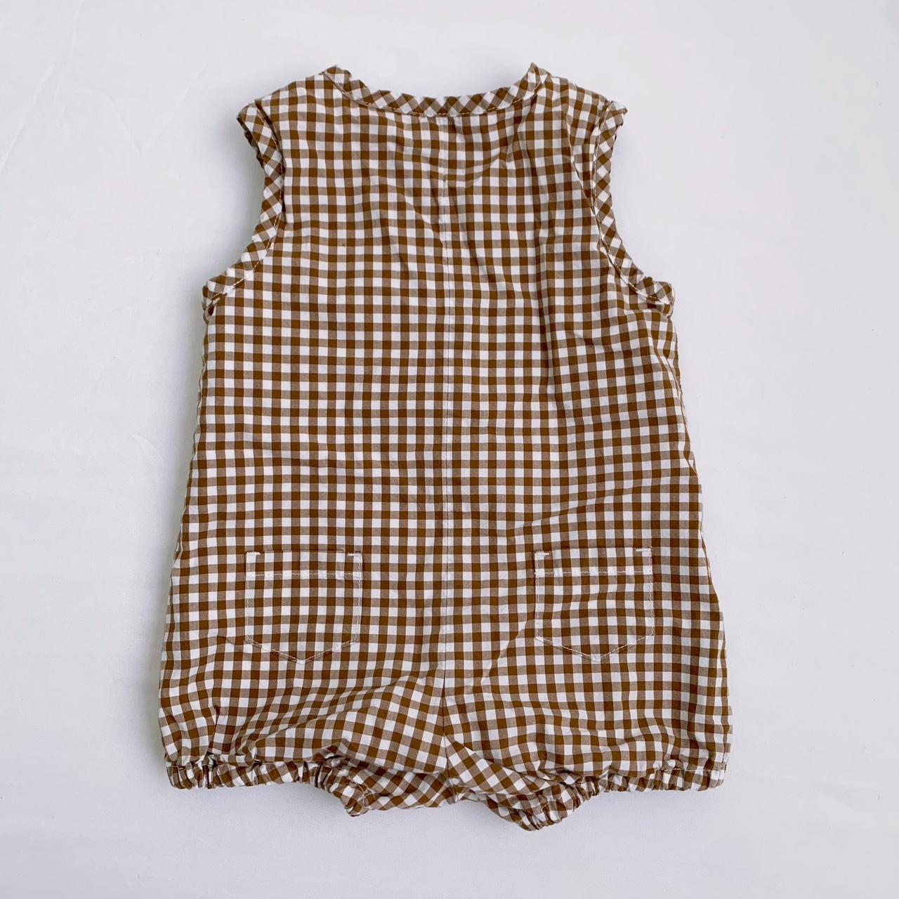 Janie and Jack Brown and White Playsuit-romper (5)