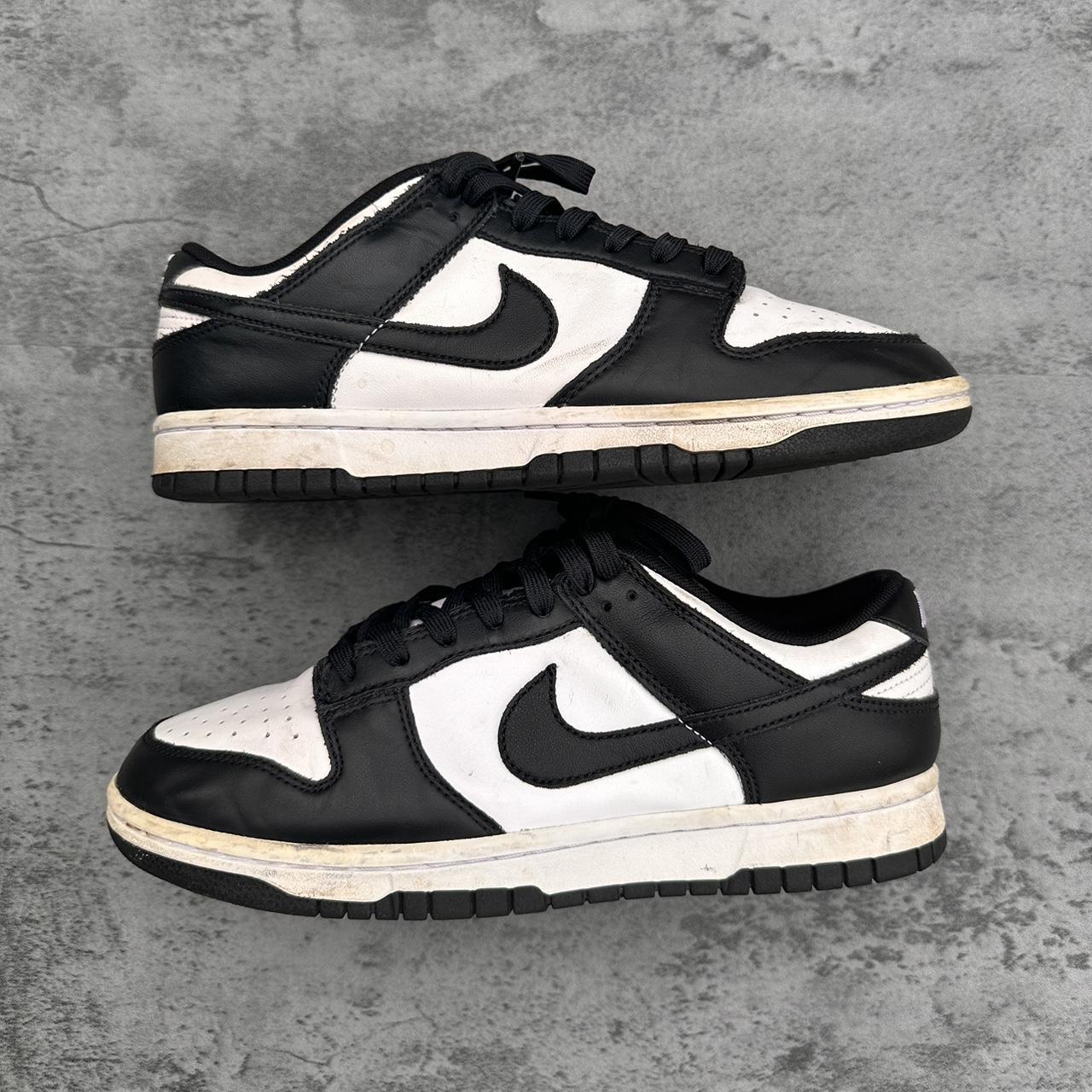 mens nike dunks black and white