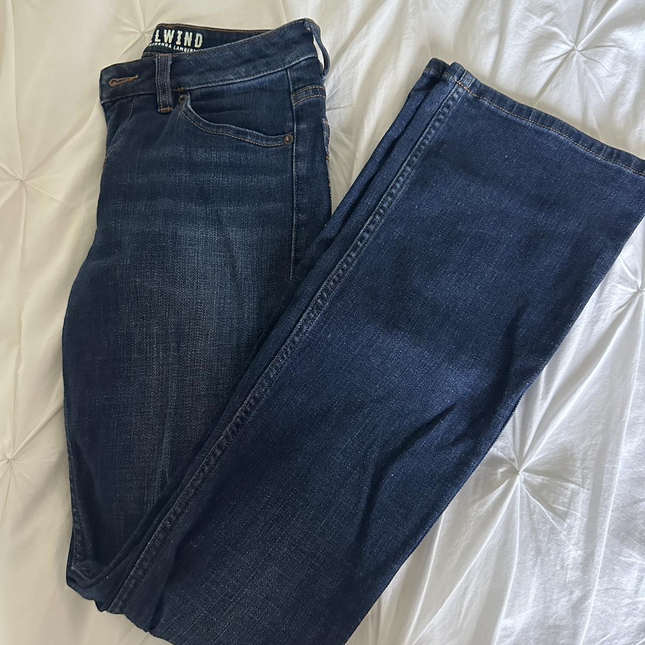 thrifted low rise flare jeans worn but in good... - Depop