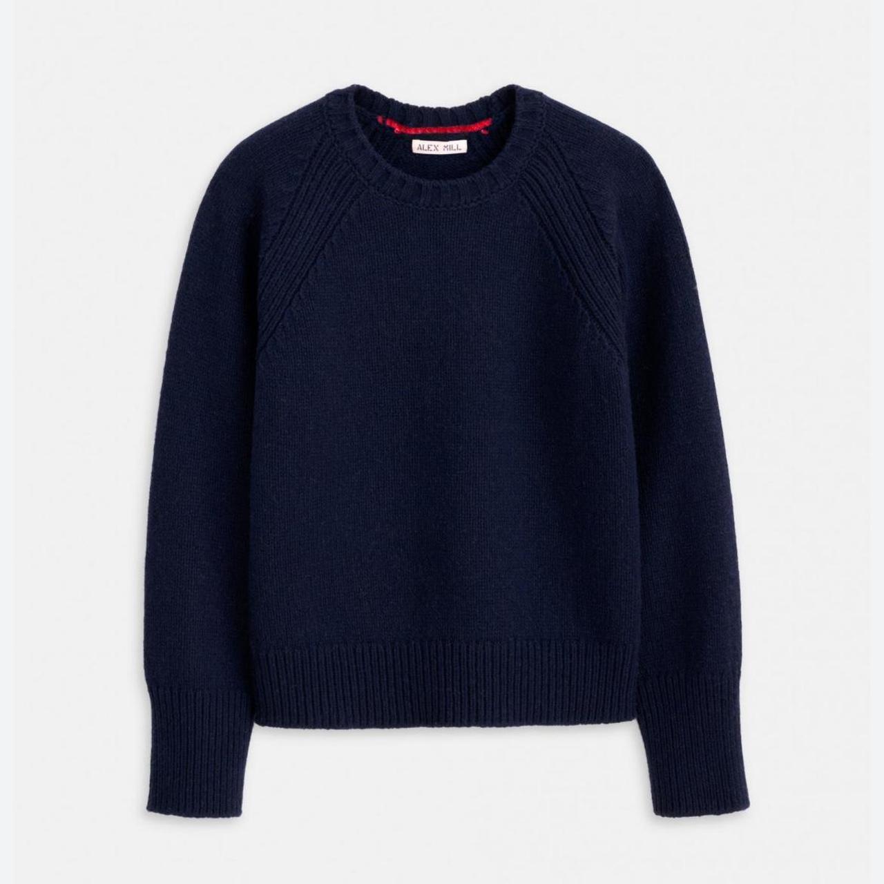 Alex Mill Greta Crew Neck sweater in Navy size... - Depop