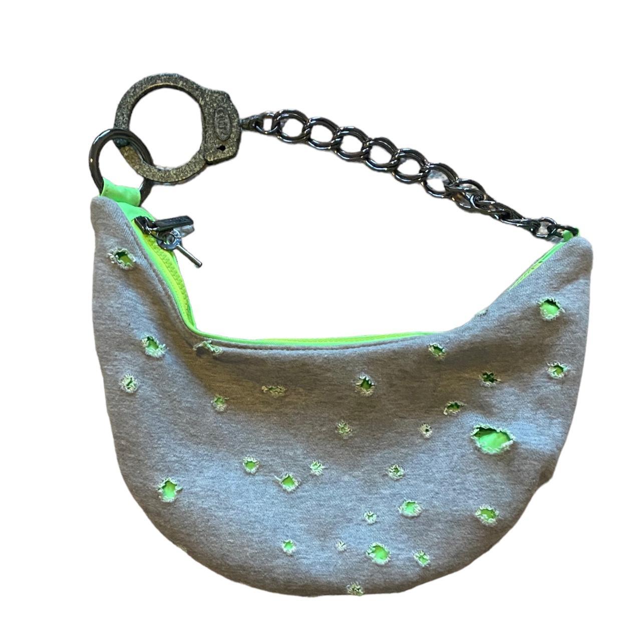 🧩 Unique Cuffz by Linz Los Angeles grey bag with... Depop