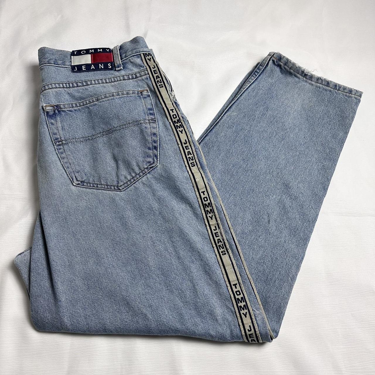 🔥Vintage 90’s Tommy Jeans Side Stripe Denim🔥 •SIZE... - Depop