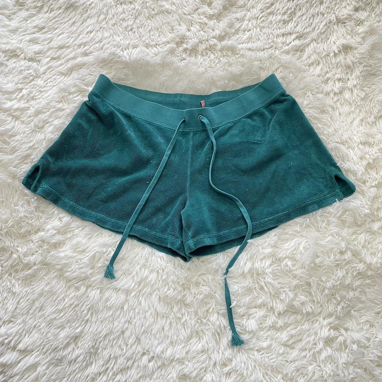 Turquoise Juicy Couture Booty Shorts Super cute... - Depop