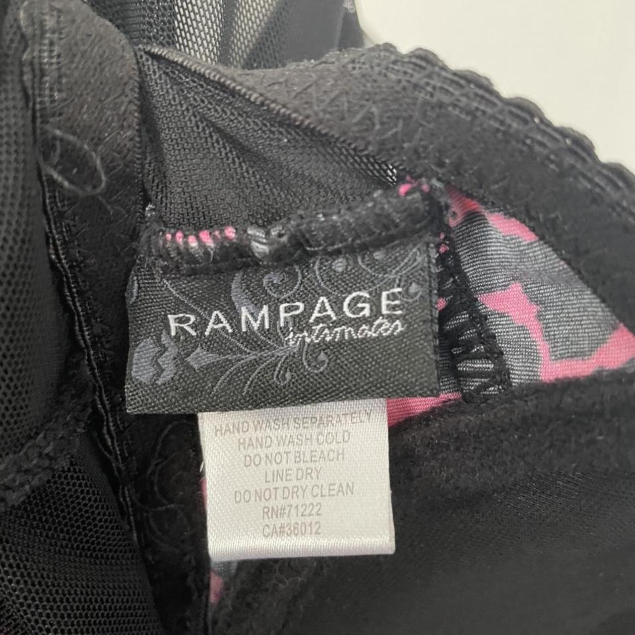 Rampage Intimates Dark pink leopard 🐆 with mesh on... - Depop