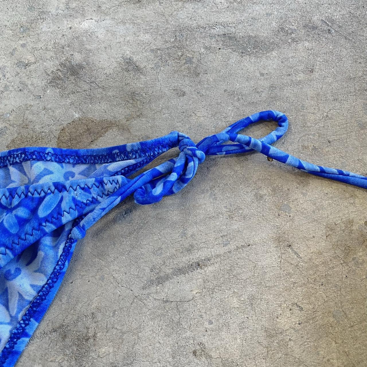 California Waves Women's Blue and White Bikini-and-tankini-bottoms (3)