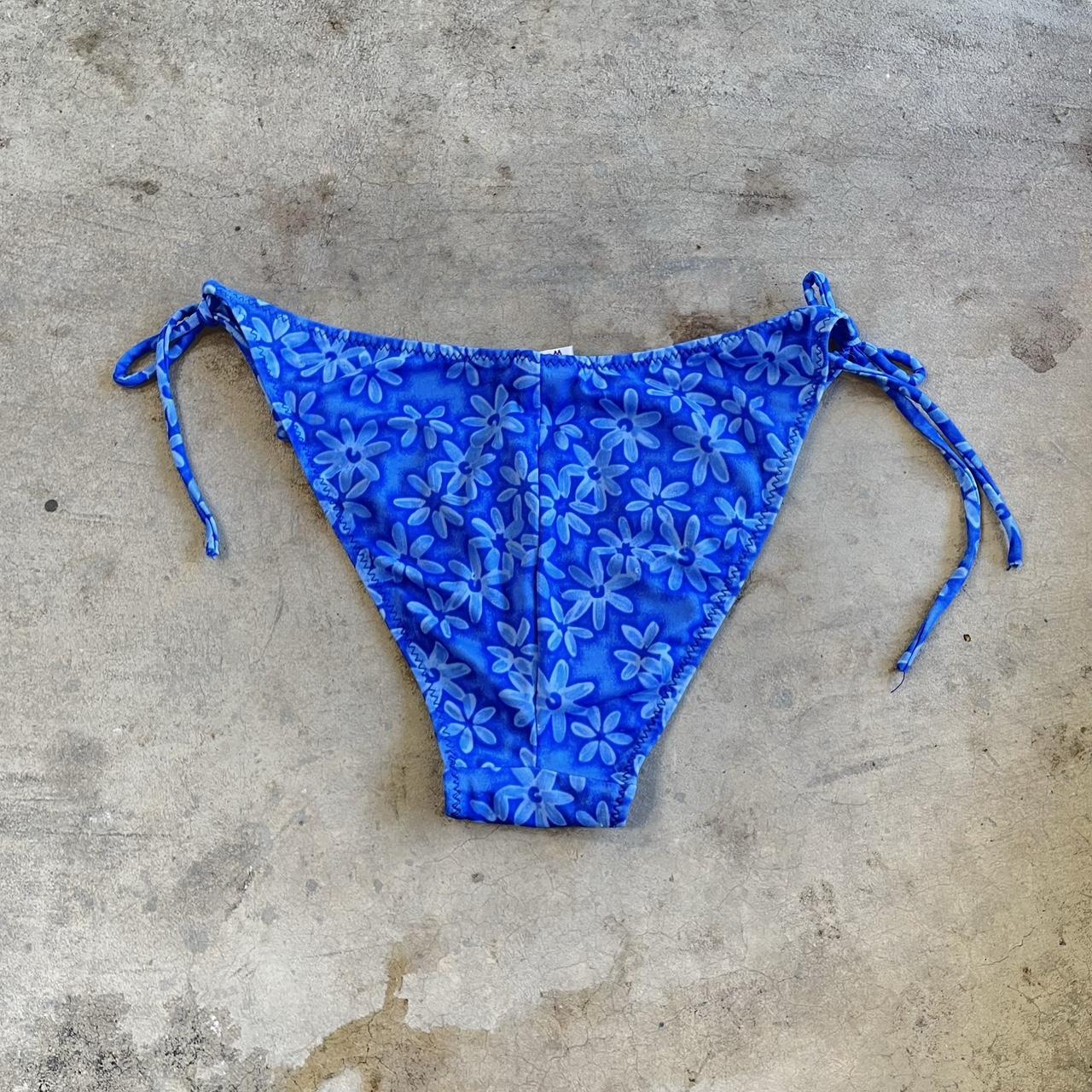 California Waves Women's Blue and White Bikini-and-tankini-bottoms (4)