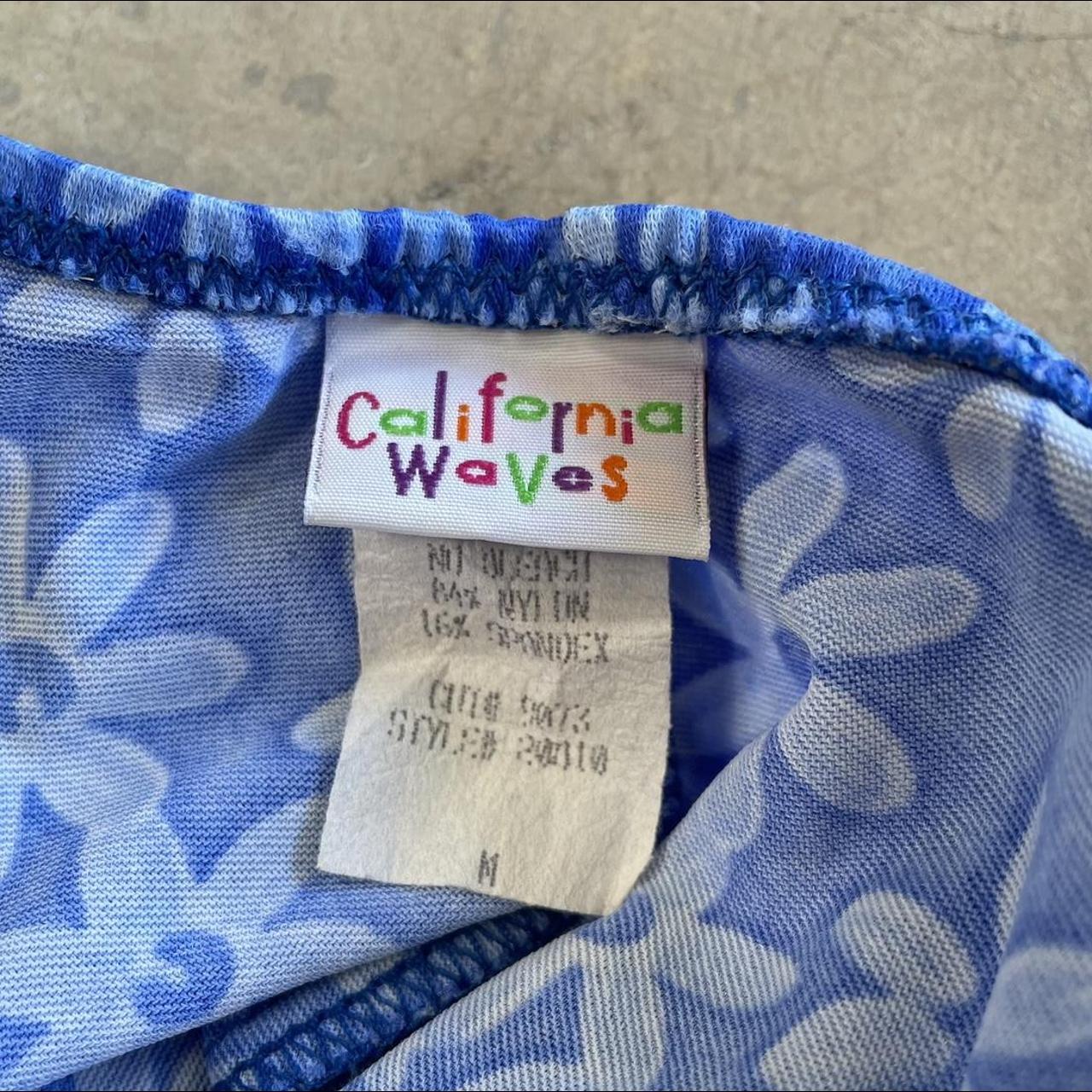 California Waves Women's Blue and White Bikini-and-tankini-bottoms (5)