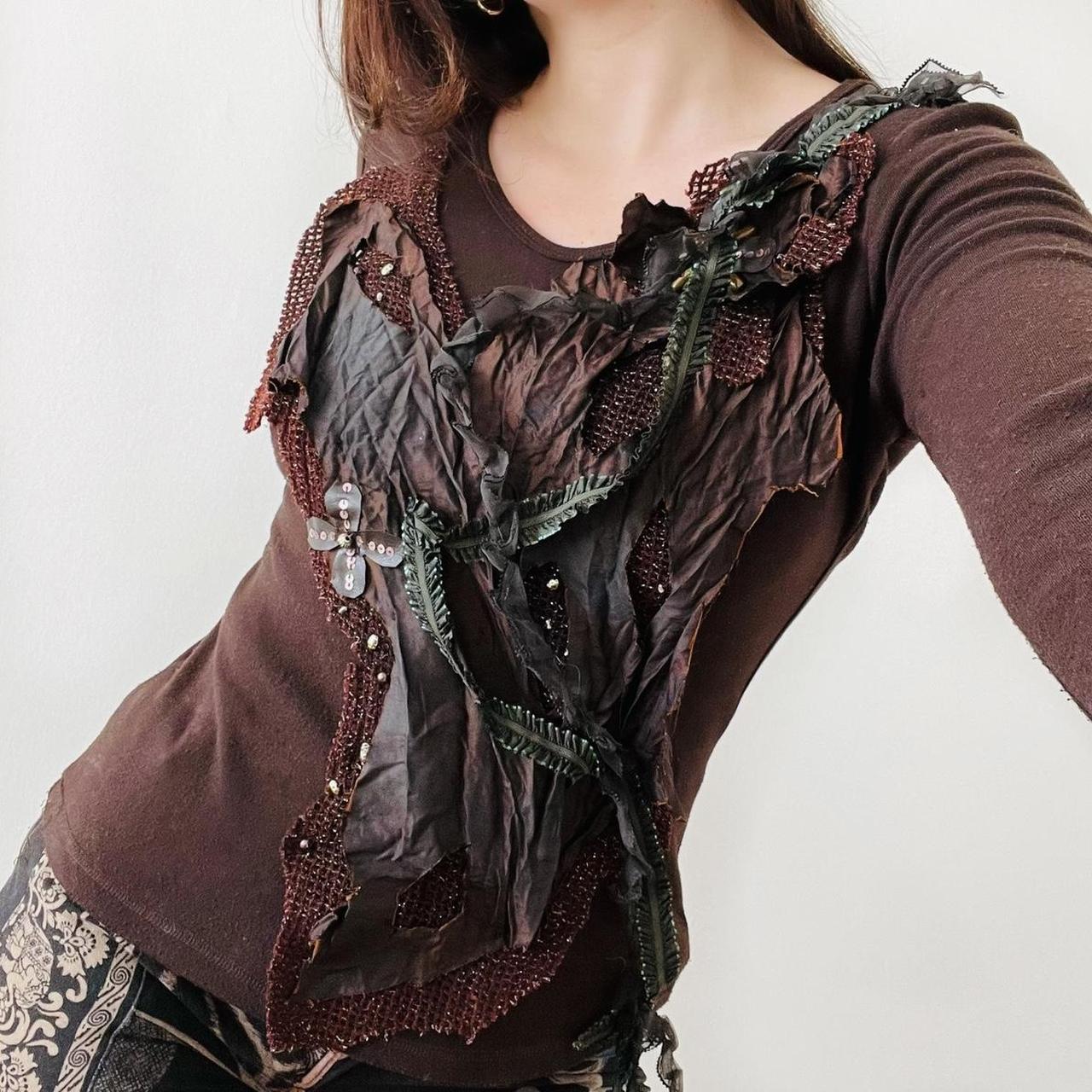 grunge fairycore top incredible unique Depop
