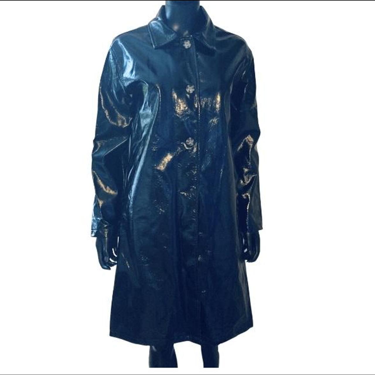 Ivivi Medium PVC Mac, trench coat. Very good... - Depop