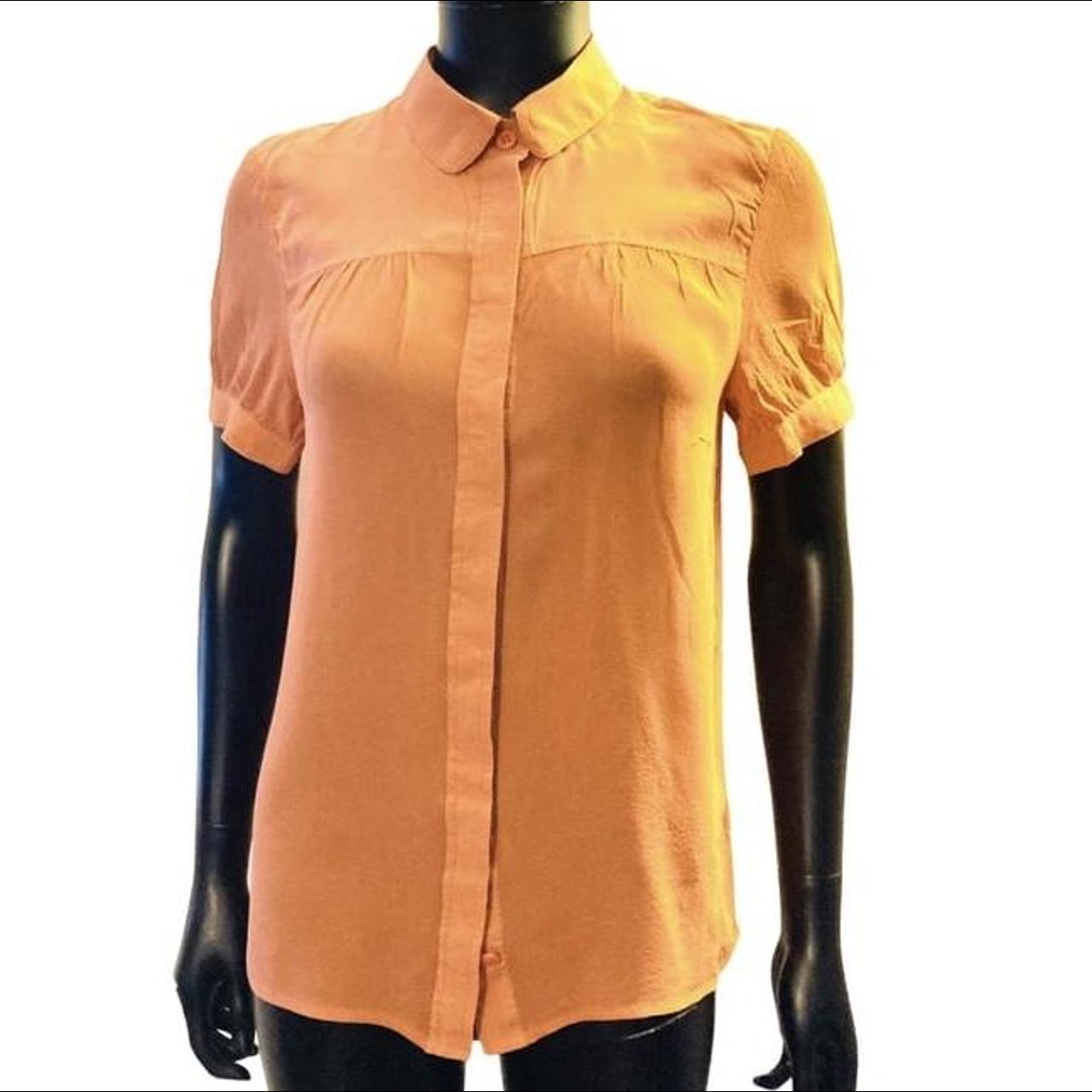 French Connection Women's Orange Blouse | Depop