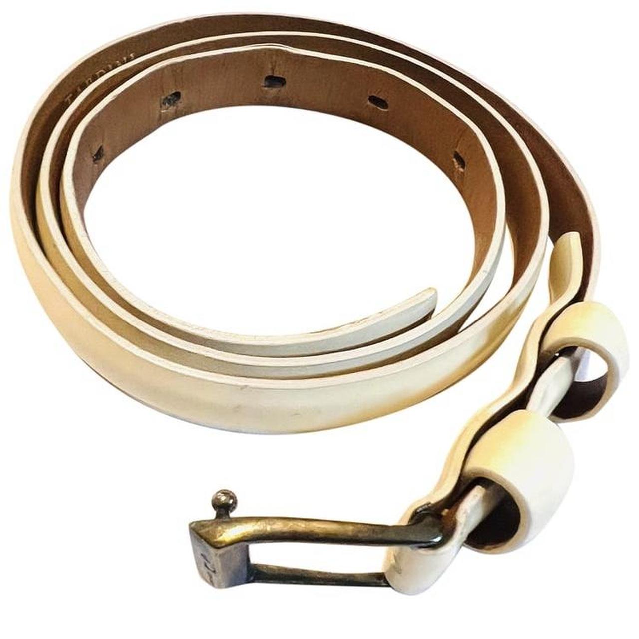 Women's Cream Belt Depop