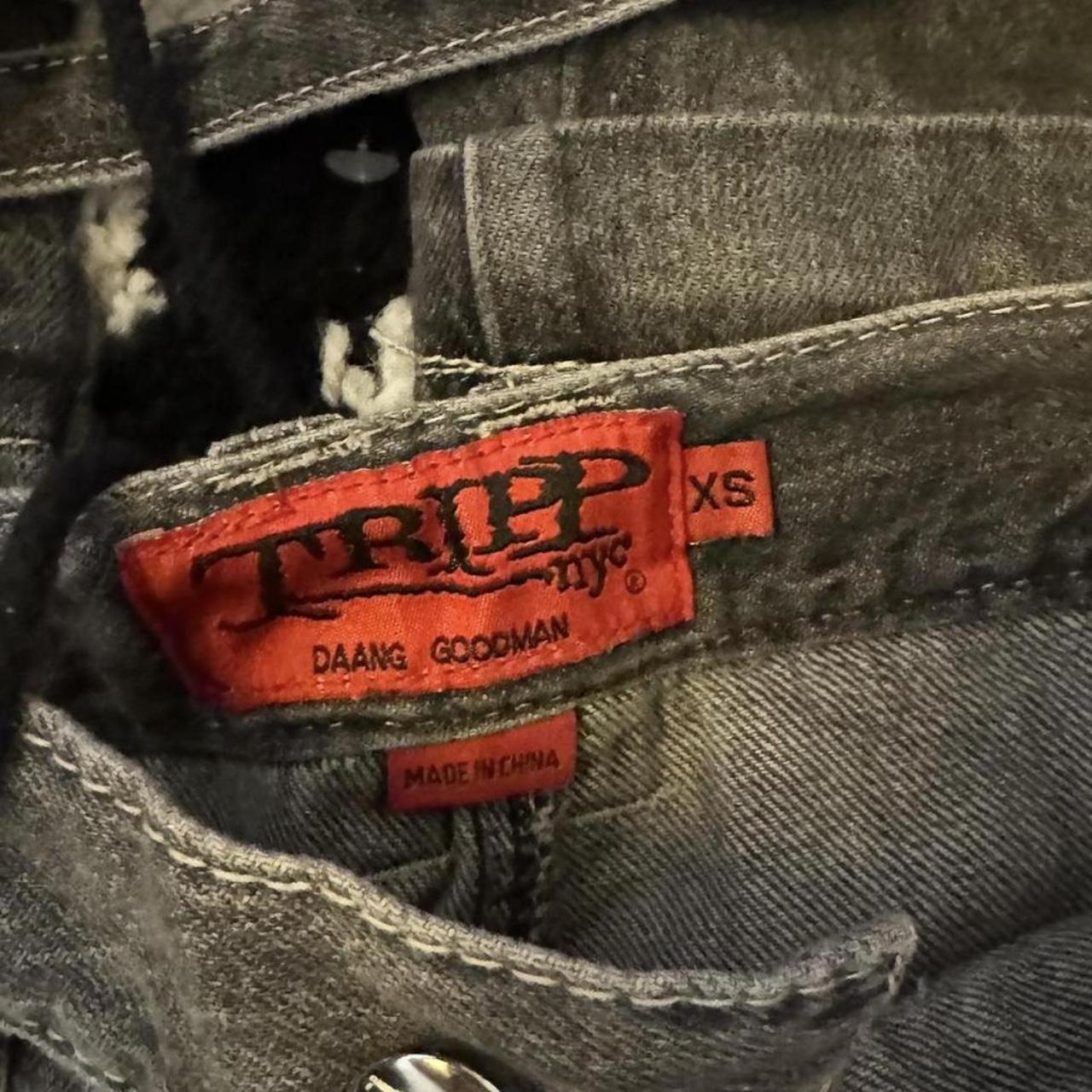 tripp nyc X strap pants size: xs (men's) brand: | Depop