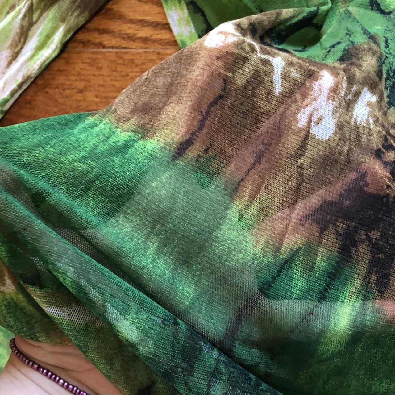 awesome mesh tie dye esque top. super great for... - Depop