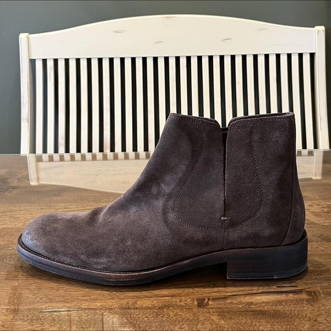 John varvatos suede chelsea boots hotsell