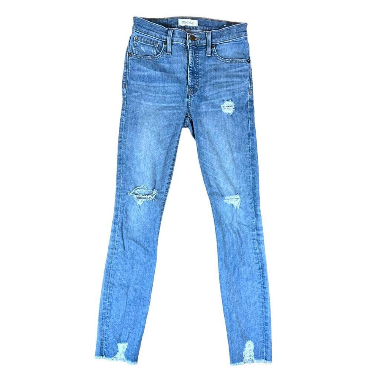 Madewell 9” high-rise distressed outlet skinny