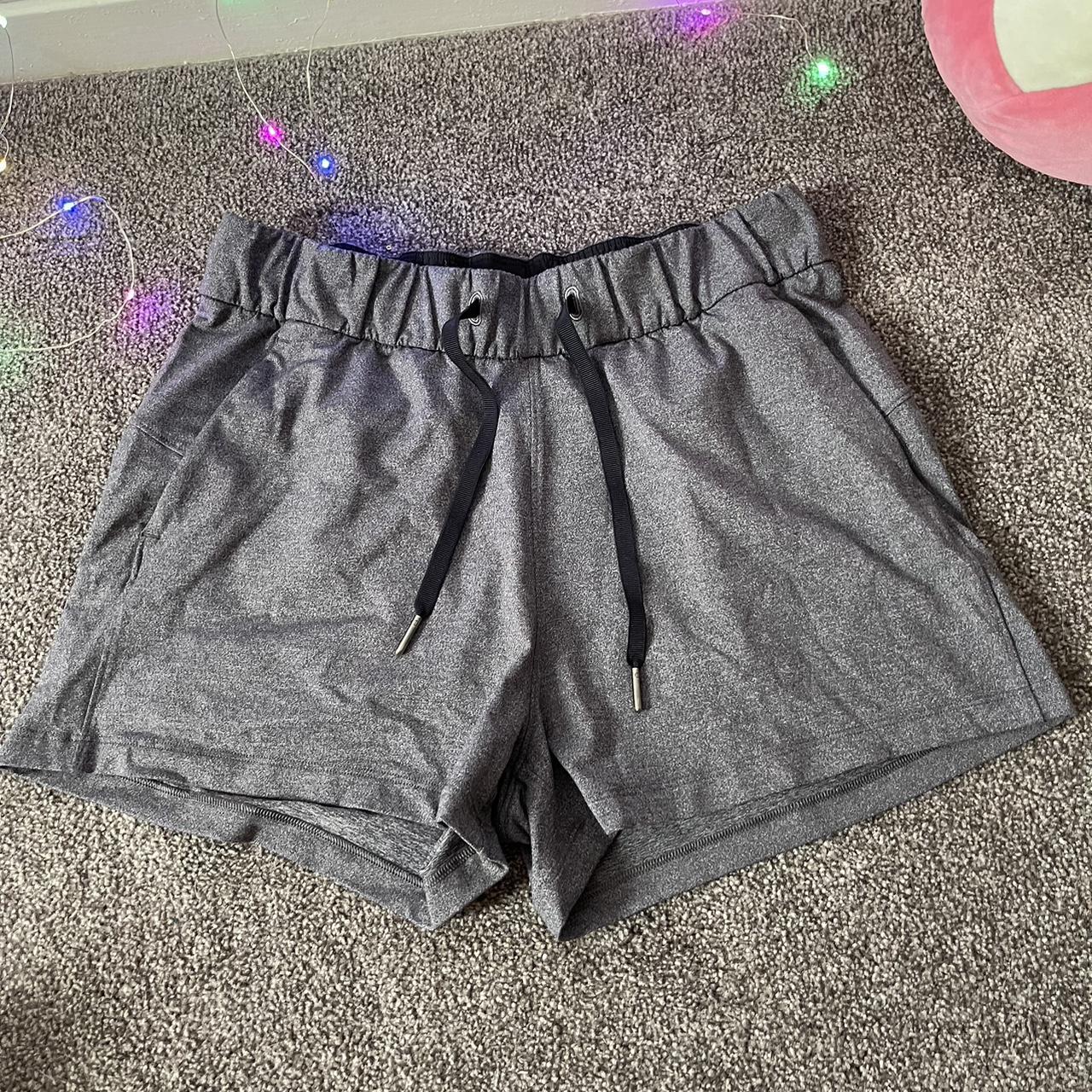 Grey lululemon athletic shorts Really stretchy... Depop