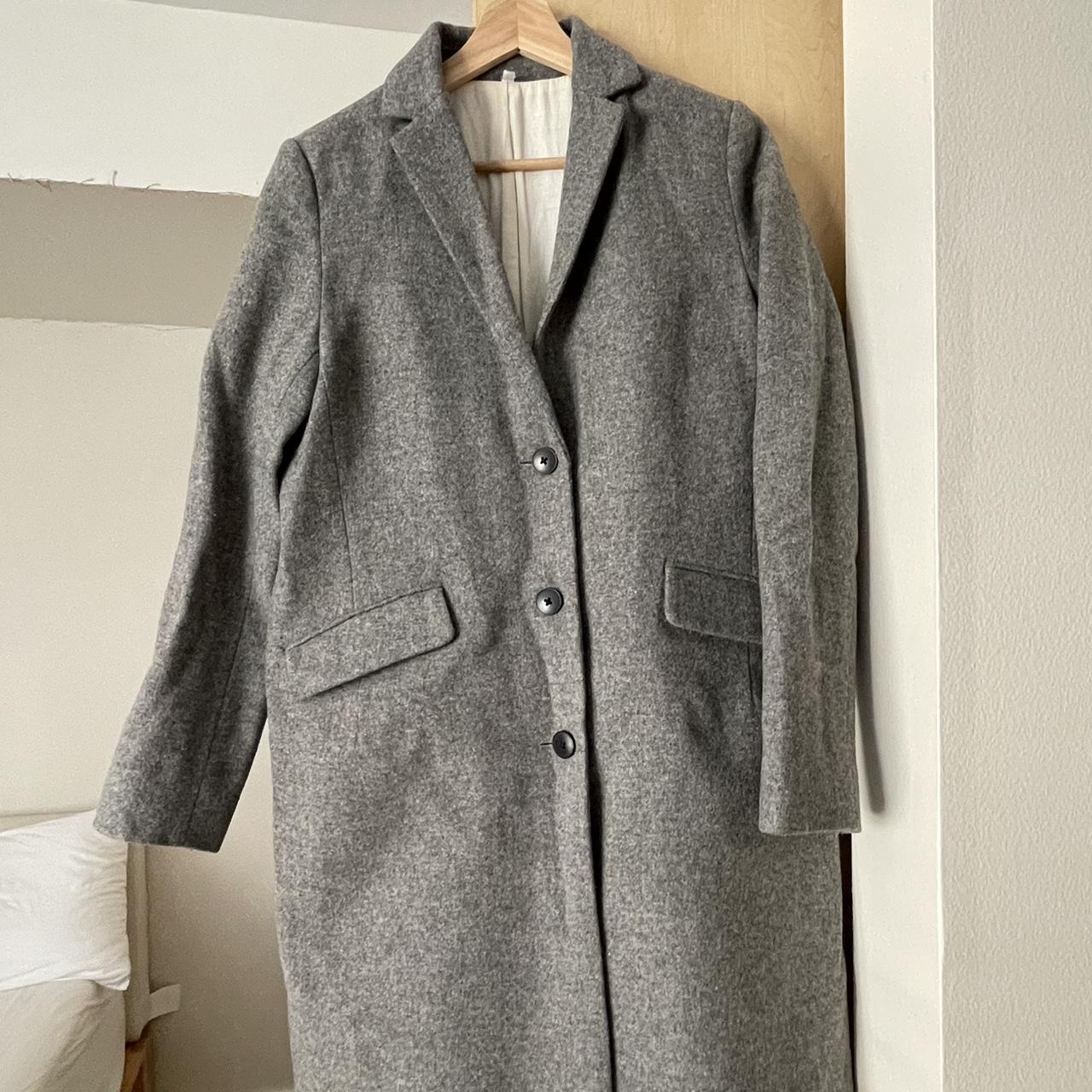 Muji Wool Coat The collar has been mended for a Depop