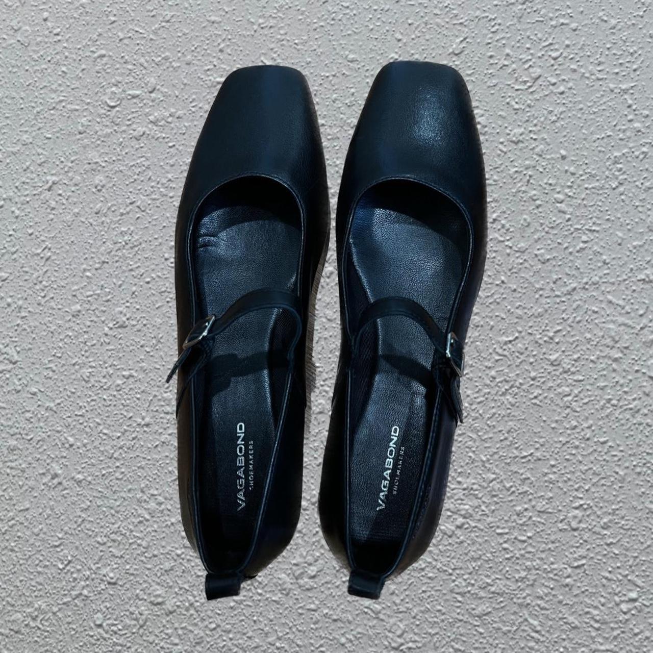 Vagabond Women's Black Ballet-shoes | Depop
