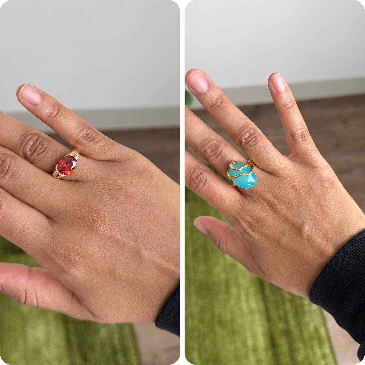 Women's Ring - Multi/Blue – Ring bundle. Turquois… - image 1