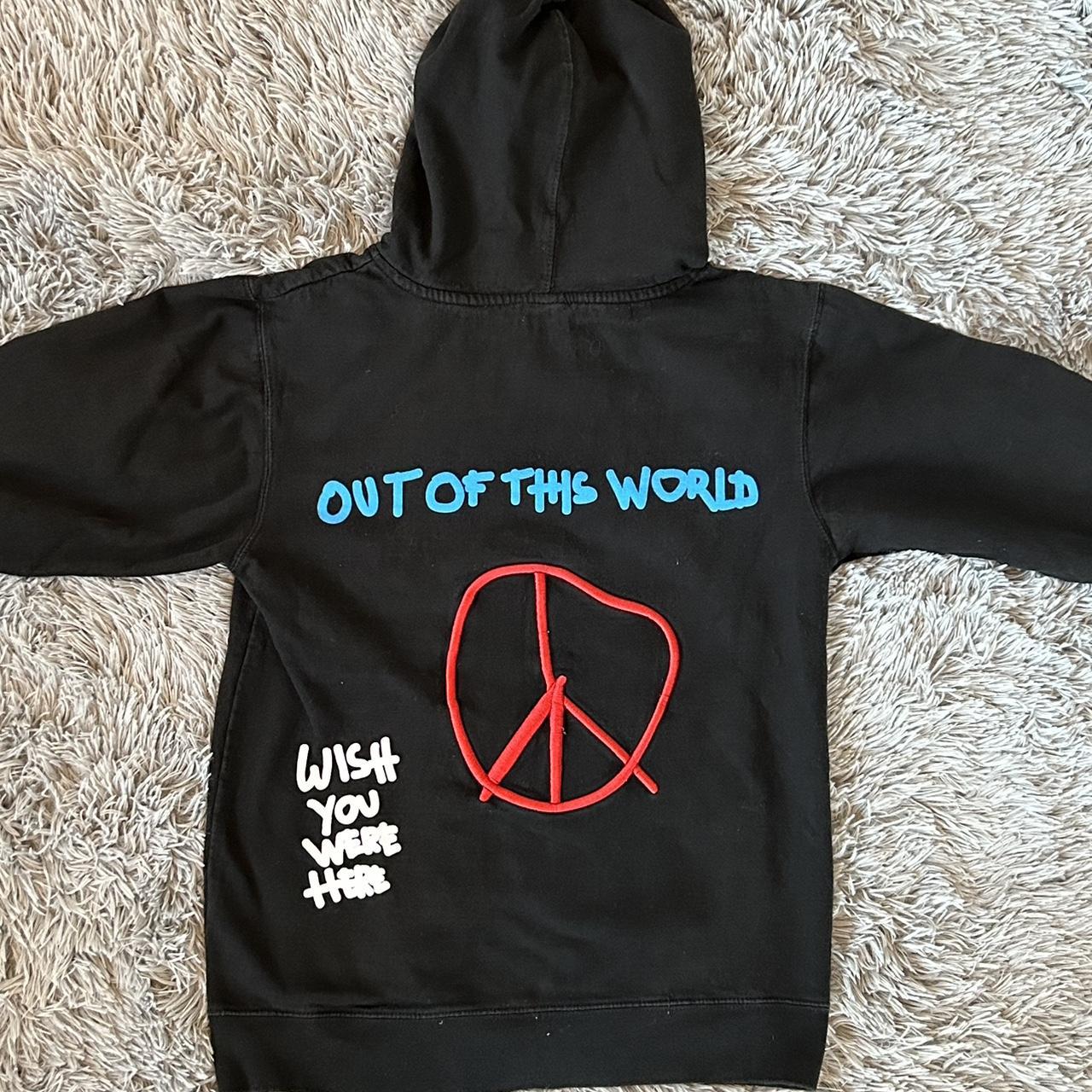 Travis scott astroworld online world peace hoodie black