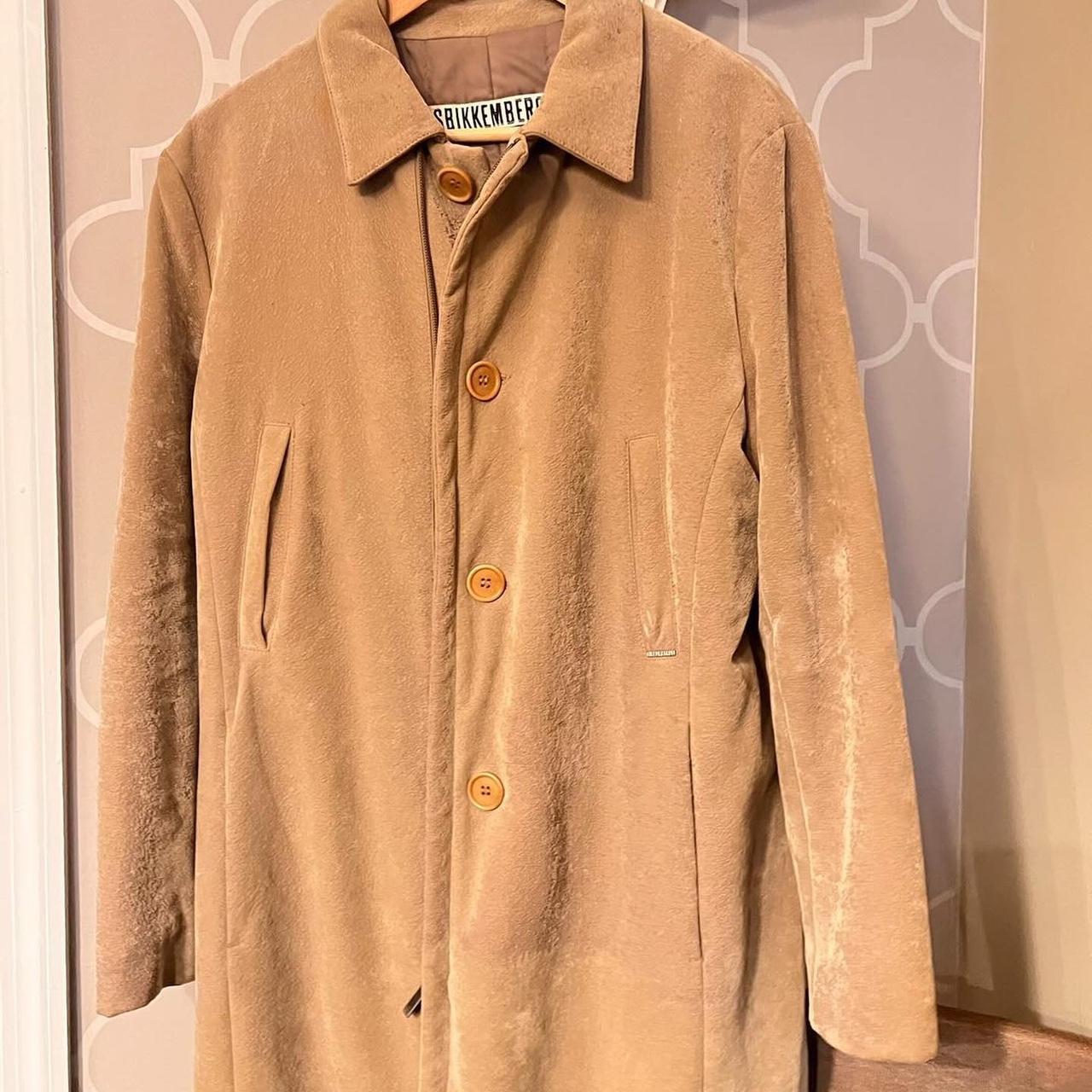 Bikkembergs Men's Tan and Cream Coat (2)