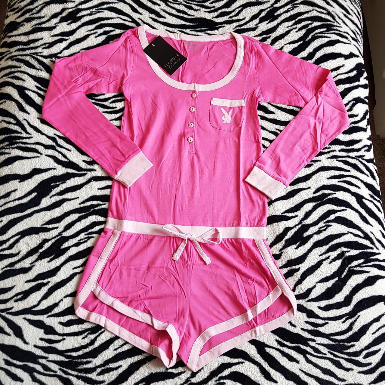 BNWT Playboy pink all in one pyjamas 💖 Genuine y2k... Depop