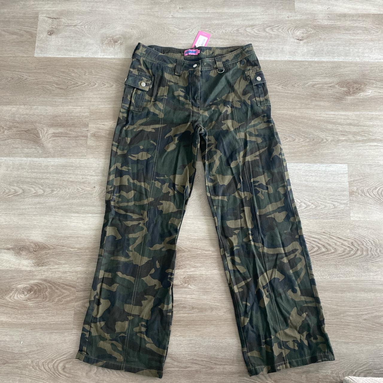 LowRise Cargo Pants in Camo by Edikted size... Depop