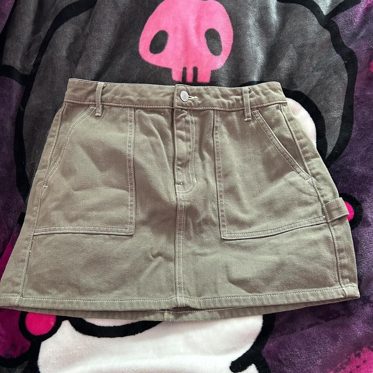 Women's Khaki Skirt Depop