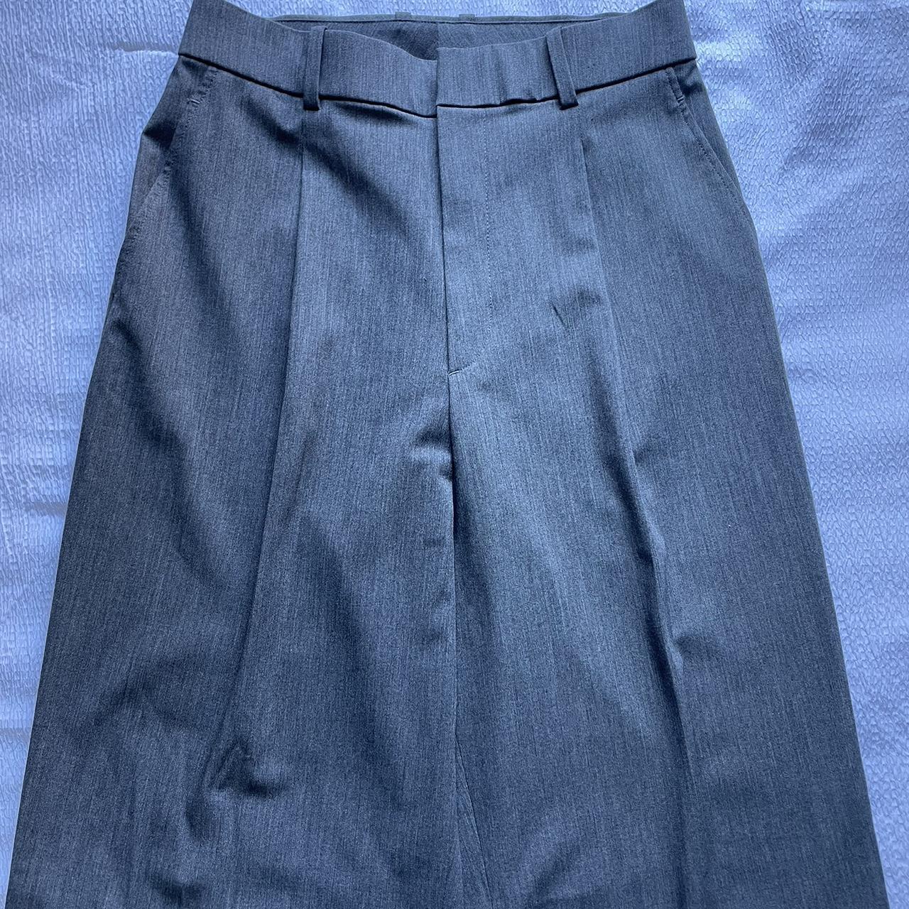 The trendy Uniqlo wide fit pleated pants •size... - Depop