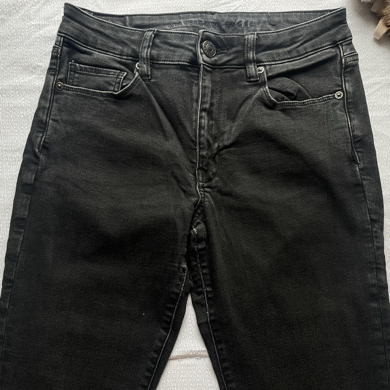 American eagle outfitter skinny jeans in black... - Depop