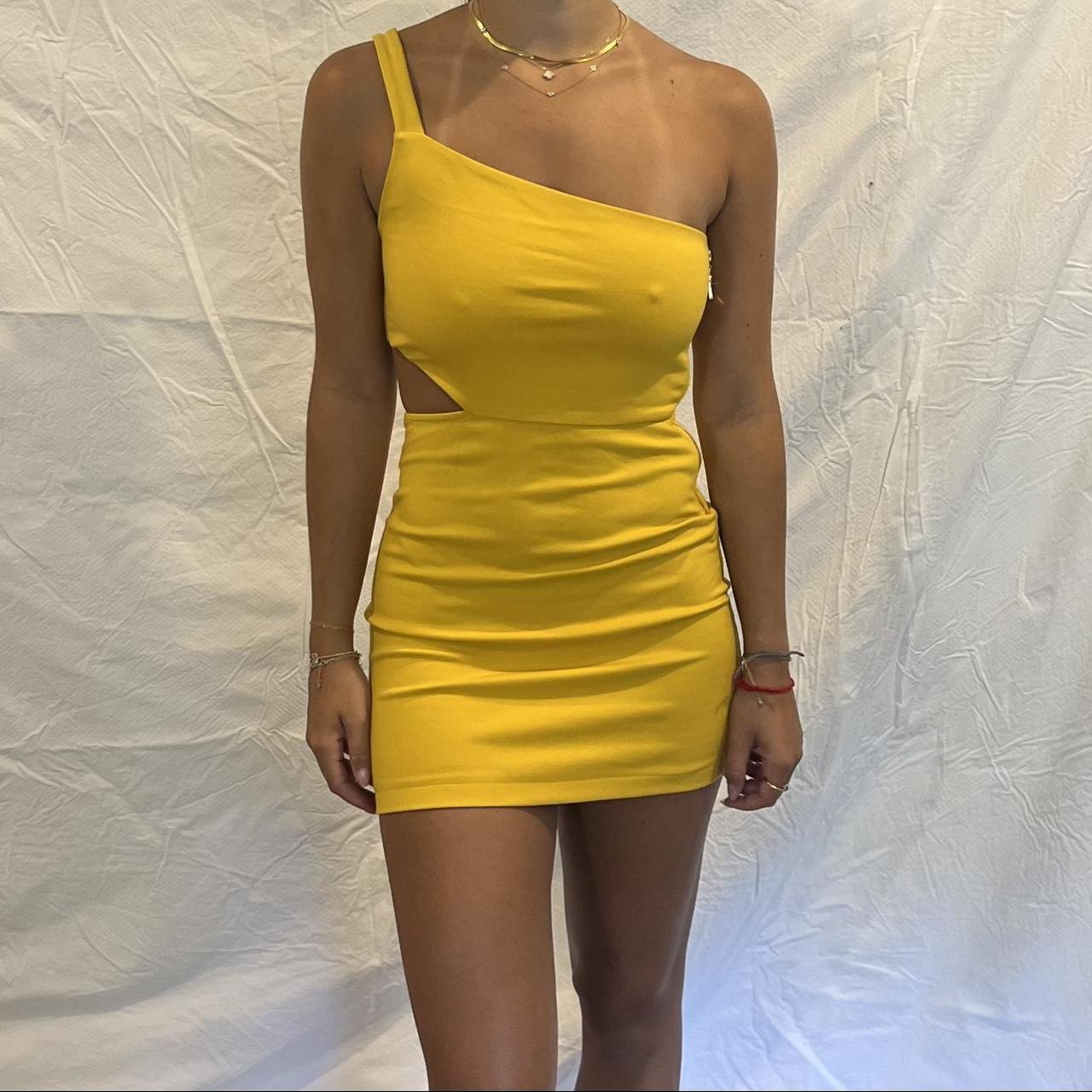 Nbd yellow hot sale dress