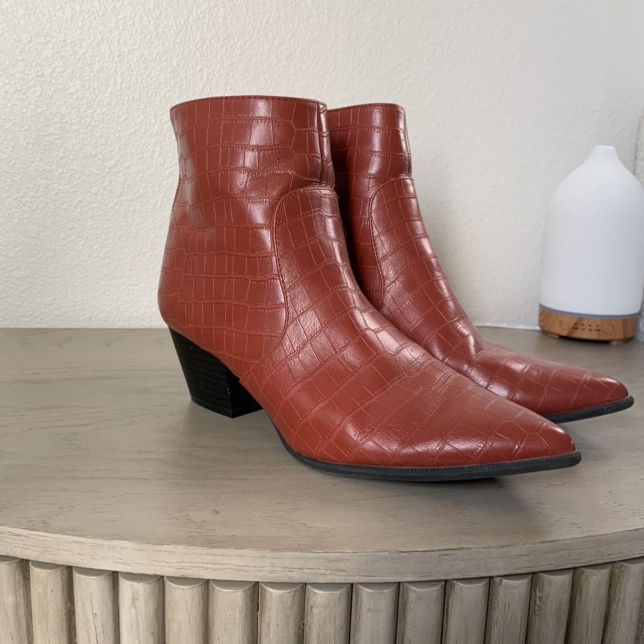 Qupid red booties best sale