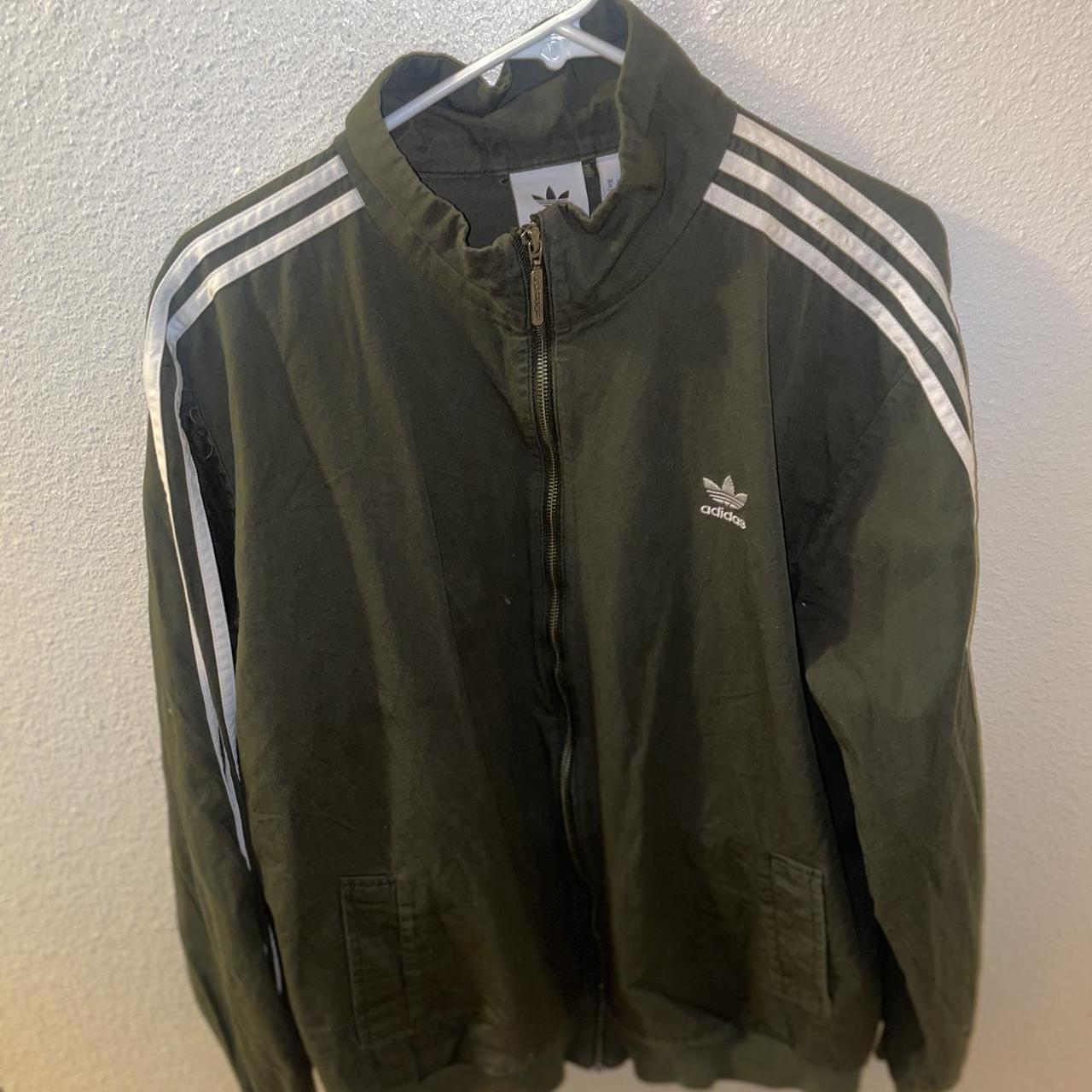 Olive Adidas Jacket. - Depop